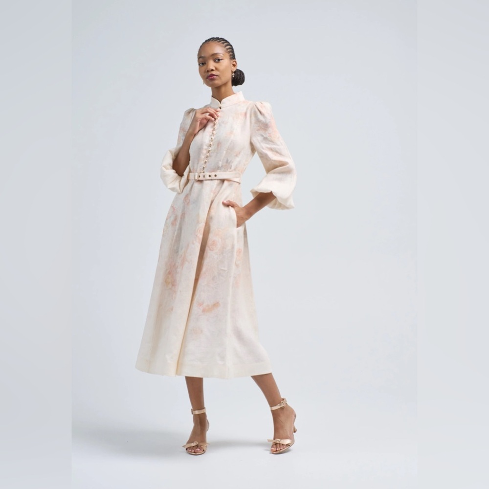NWT Zimmermann Crush Buttoned Midi Dress💋